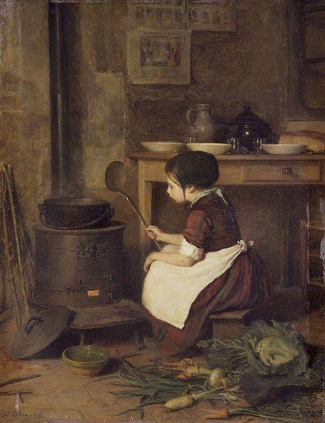 Pierre Edouard Frere The Little Cook oil painting picture